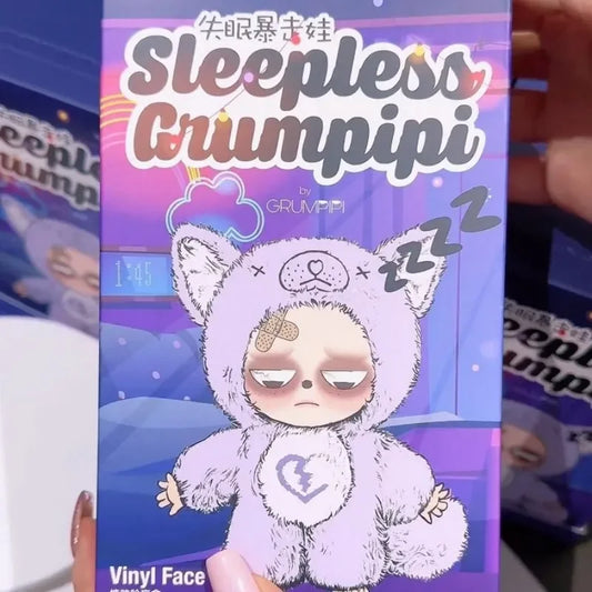 Kawaii Sleepless Grumpipi Series Blind Box Vinyl Cute Doll Action Figure Lovely Dolls Mystery Box Surprise Bag Pendant Decor Toy